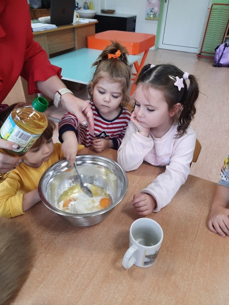 Zajęcia kulinarne w grupie 3-4 latków