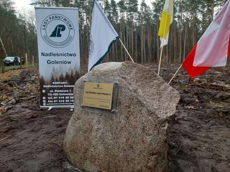  Sadzenie lasu pamięci Jana Pawła II 