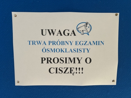 Próbny egzamin ósmoklasisty